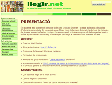 Tablet Screenshot of llegir.net